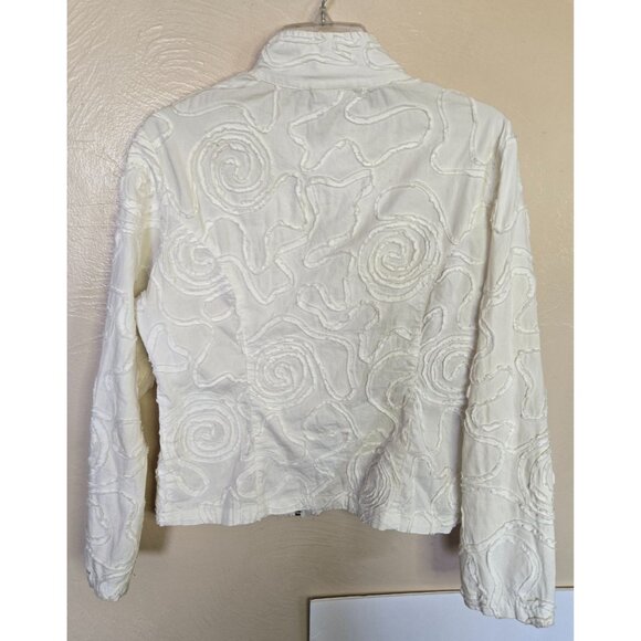 Nomadic Traders Swirl Applique Cropped Jacket Size Medium - Picture 2 of 4